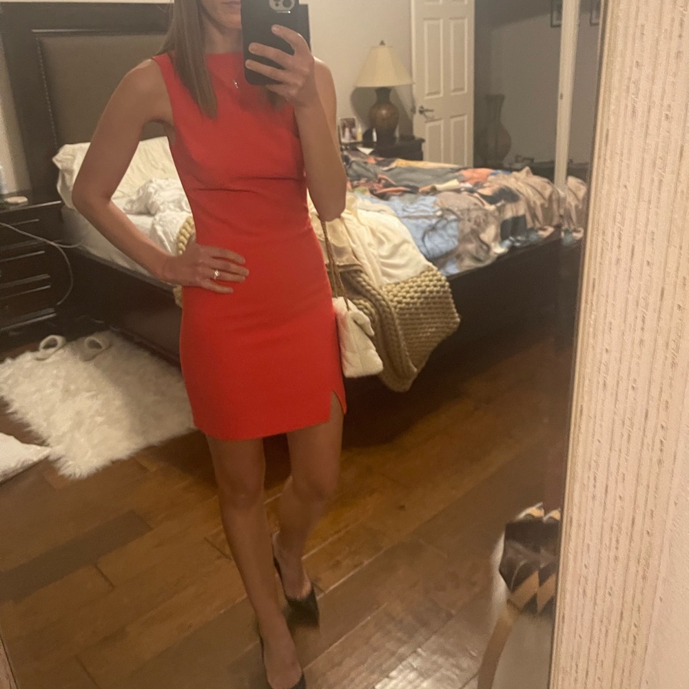 LIKELY red mini dress